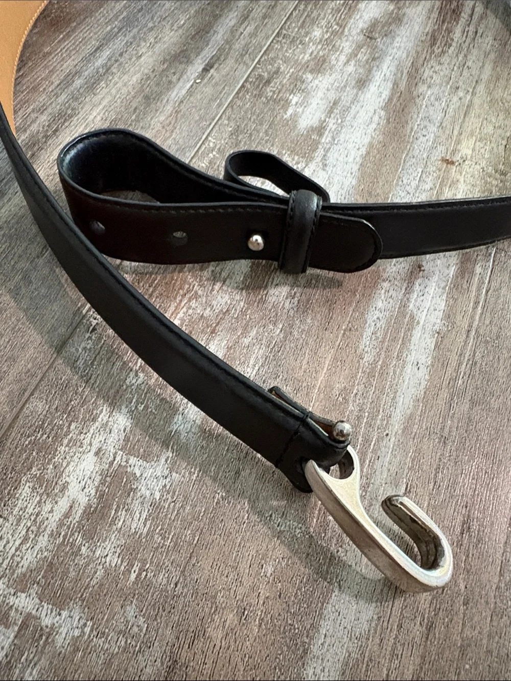Lauren Ralph Lauren Italian leather hook belt XL